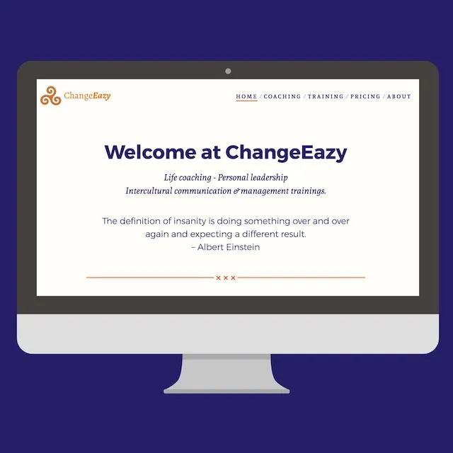screenshot of changeazy website